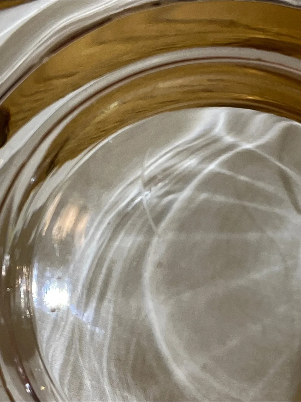 Unbranded Pale Pink Glass Serving Plates- Set of 2